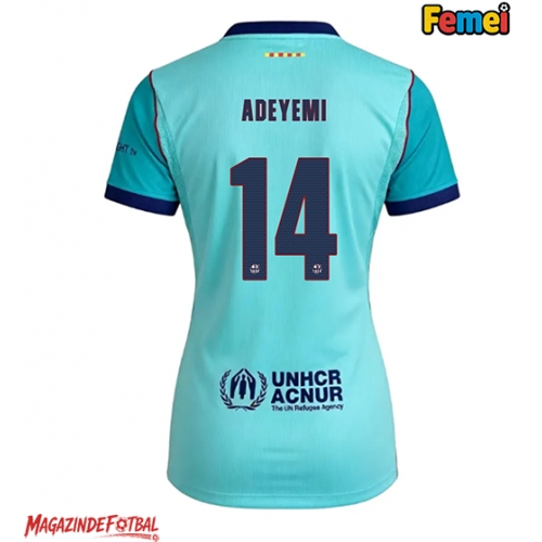Barcelona Karim Adeyemi #14 Tricou Fotbal Replică 2026-27 Femei Treilea Barcelona Karim Adeyemi #14 Tricou Fotbal Replică 2026-27 Femei Treilea
